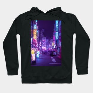 Tokyo a Neon Garden Hoodie